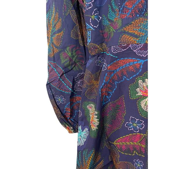 NWT Allison New York Flora Mini Dress in Navy Floral - 4 - Picture 9 of 13